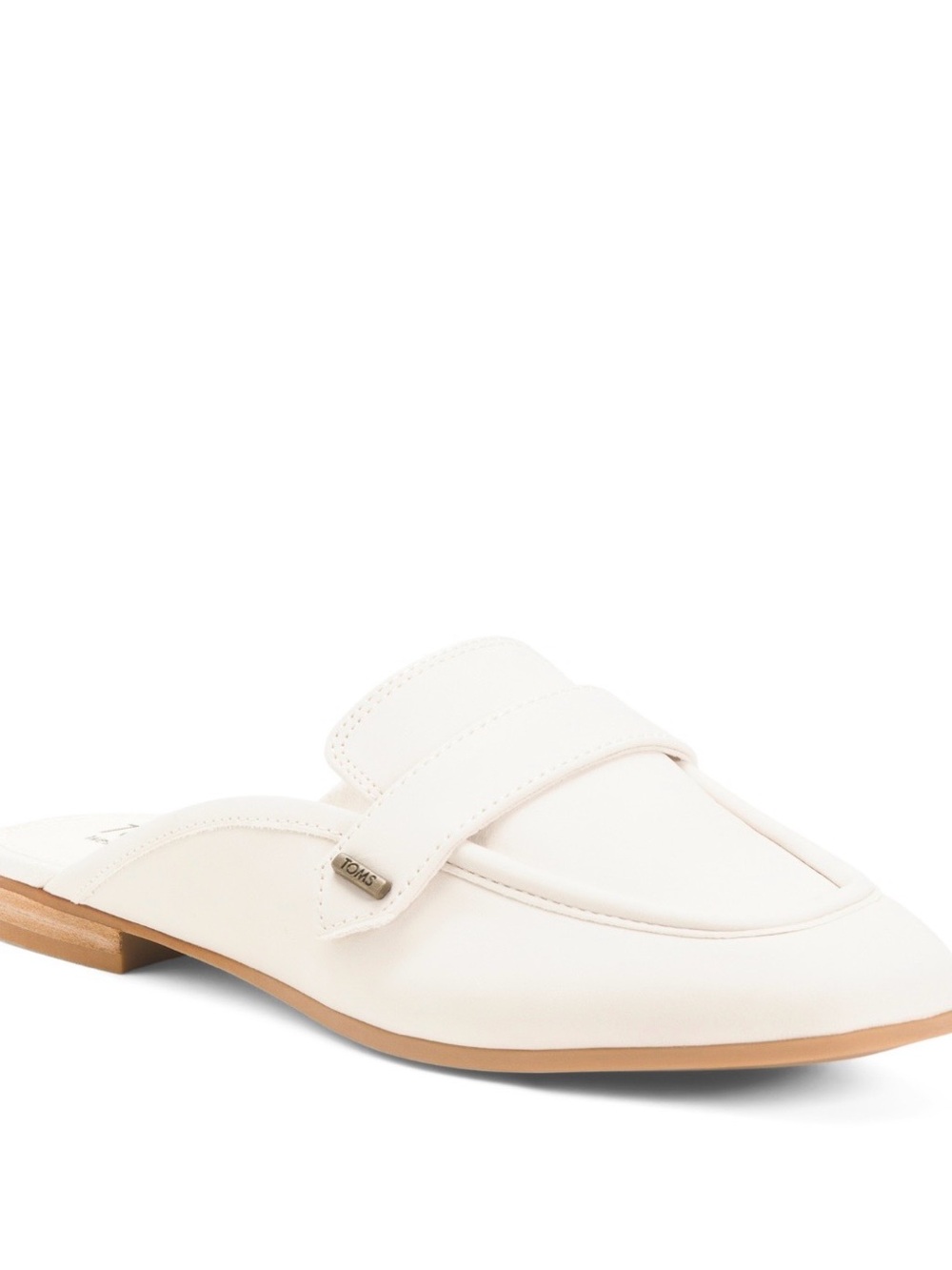 Toms Cream Pointed Slingback Mules